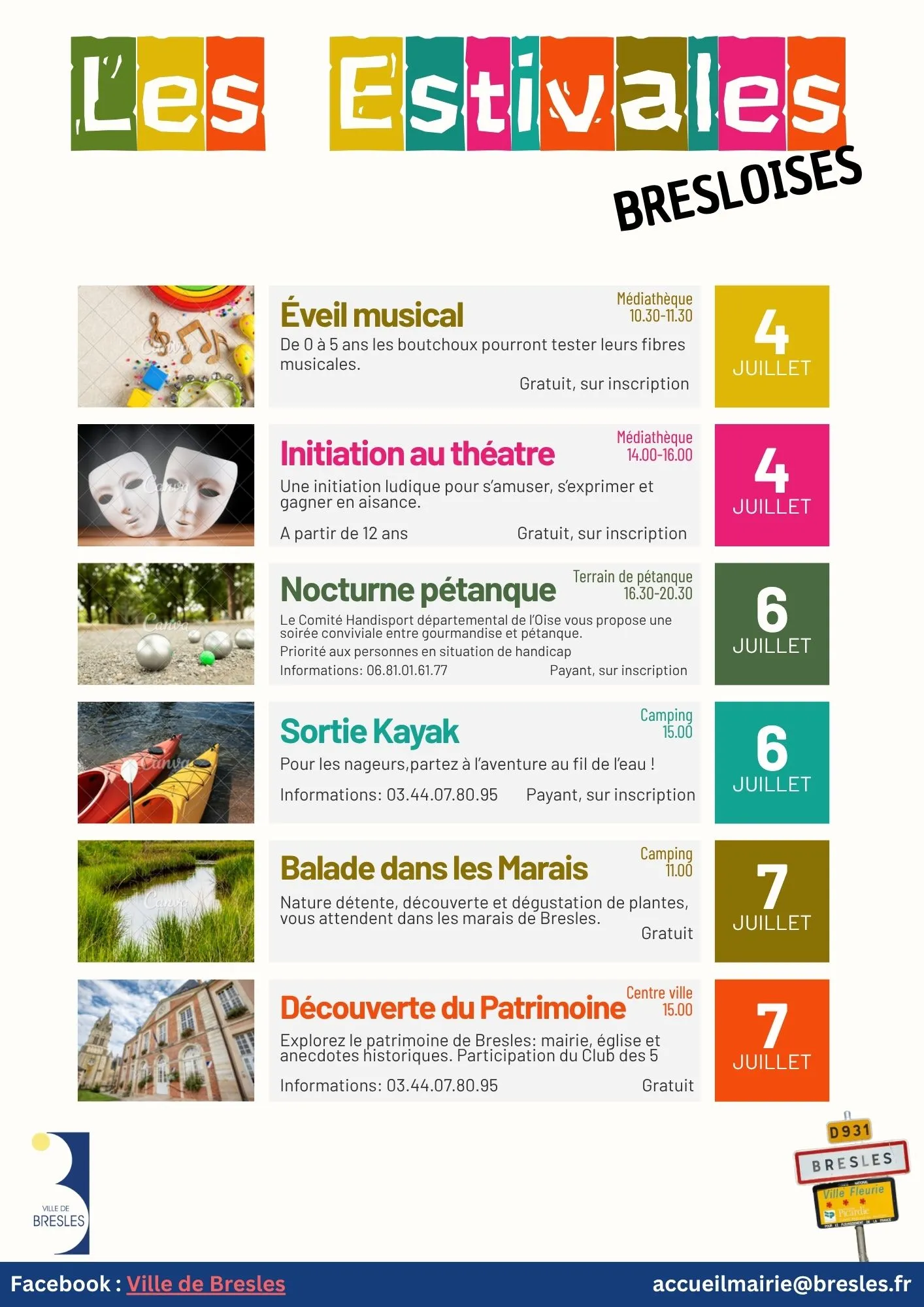Lire la suite de l'actualité 🌞🎉 Les vacances d&rsquo;été commencent… place aux Estivales Bresloises !