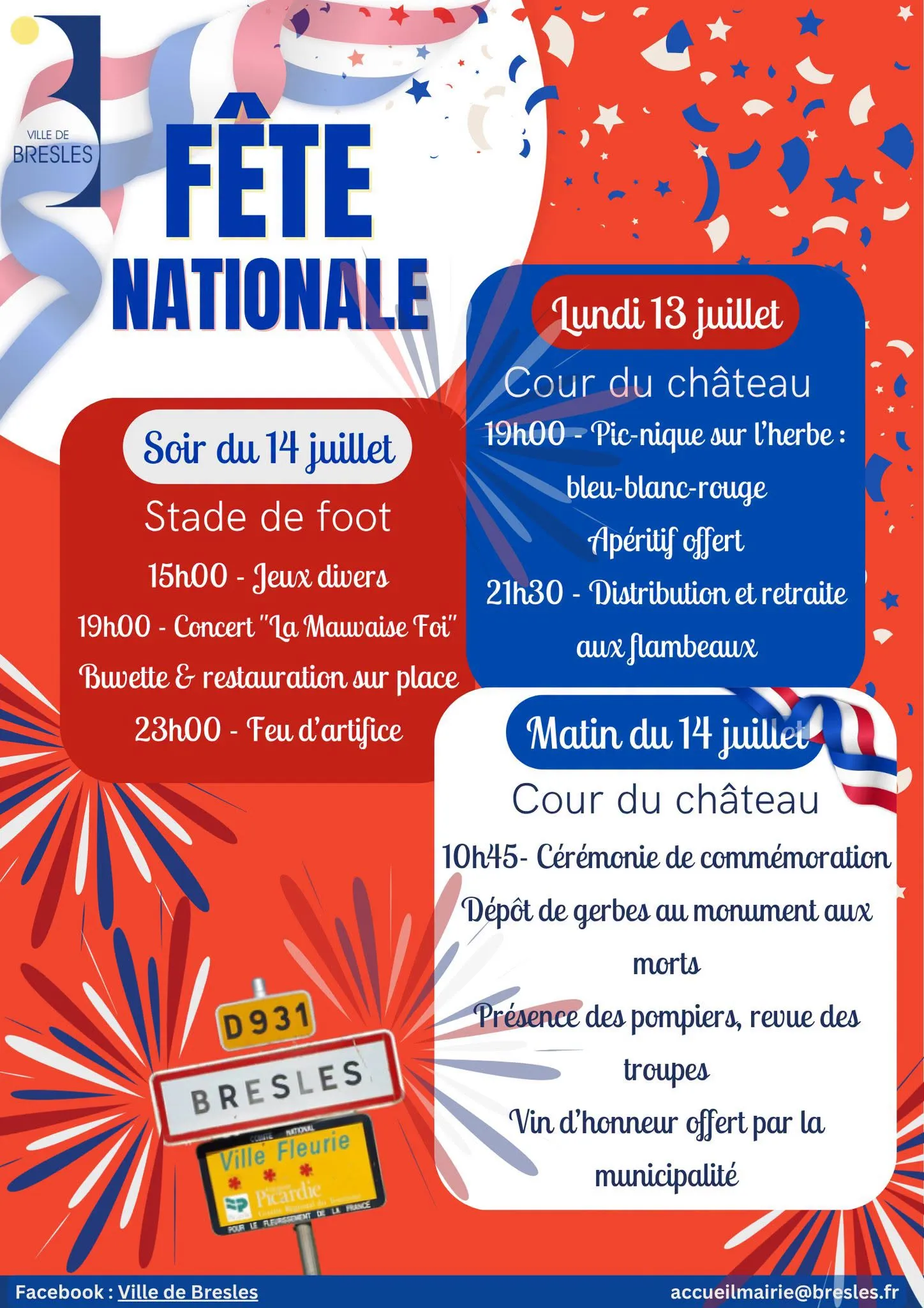 Lire la suite de l'actualité 🎆 Le 14 Juillet, un rendez-vous qui nous rassemble !