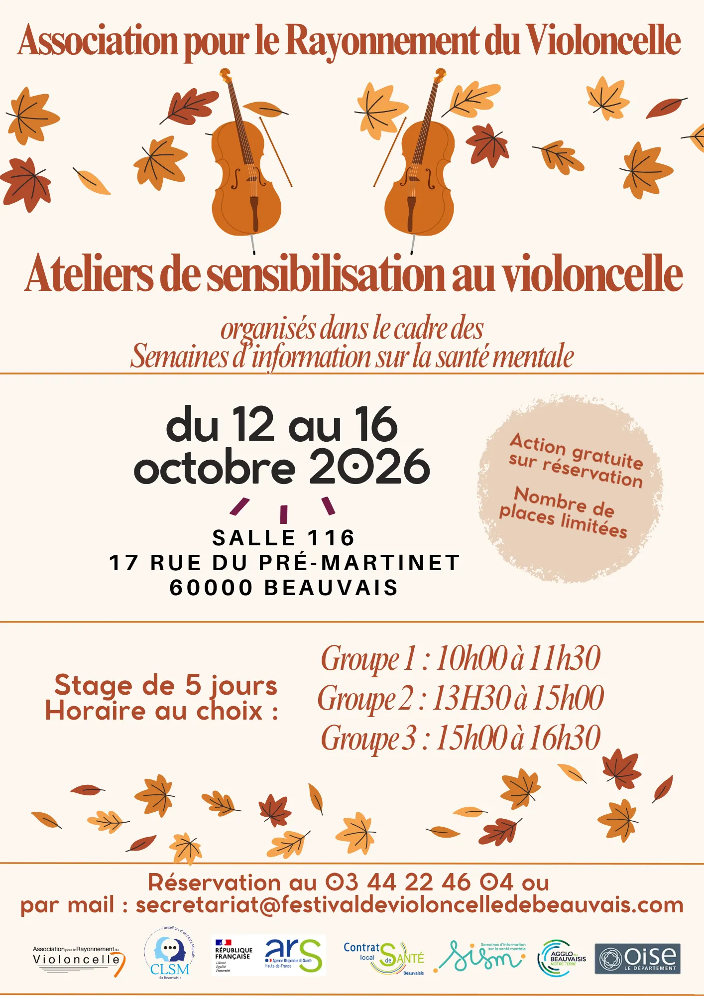 Lire la suite de l'actualité 🎻 Ateliers de sensibilisation au violoncelle
